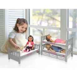 Badger Basket 1-2-3 Convertible Doll Bunk Bed With Baskets And Free Personalization Kit - Executive Gray -Children Products Store GUEST 972f35d6 889e 446a b442 95dc0d51f841