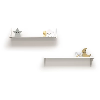 36" Topsy Turvey 2 In 1 Kids' Shelf With Brackets For Underneath Or Facing Upward White - InPlace 7 36" Topsy Turvey 2 In 1 Kids' Shelf With Brackets For Underneath Or Facing Upward White - InPlace - Image 5