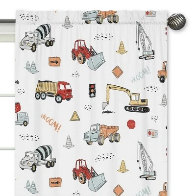 2pk Construction Truck Window Panel - Sweet Jojo Designs 4 2pk Construction Truck Window Panel - Sweet Jojo Designs - Image 2