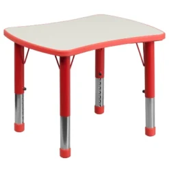 Flash Furniture 21.875"W X 26.625"L Rectangular Plastic Height Adjustable Activity Table -Children Products Store GUEST 99a40bfb b72c 41d3 ac13 cd9f1c93fd82