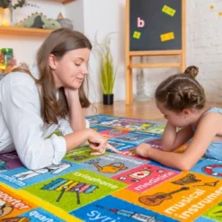 KC CUBS | Looney Tunes Boy & Girl Kids ABC Alphabet, Jobs & Objects Educational Learning & Play Nursery Bedroom Classroom Rug Carpet -Children Products Store GUEST 99db9ce7 fe2c 4fdb a7f8 6ca8d186882a