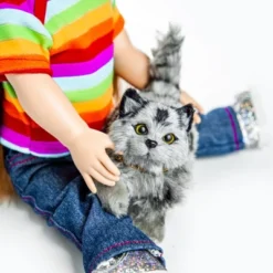 The Queen's Treasures 18 Inch Doll Pet Realistic Grey Striped Kitty Cat -Children Products Store GUEST 9a2cc187 20f5 437b 923e 3f90d4e645fb