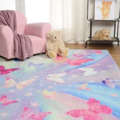Butterfly Colorful Kids Playroom Nursery Washable Indoor Area Rug By Blue Nile Mills 18 Butterfly Colorful Kids Playroom Nursery Washable Indoor Area Rug By Blue Nile Mills -Children Products Store GUEST 9a60dd6e ce62 4d01 80f3 abc7befd1124