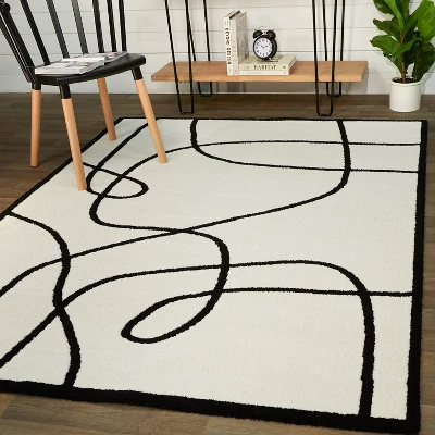 Cajal Abstract Kids' Area Rug White - Balta Rugs 3 Cajal Abstract Kids' Area Rug White - Balta Rugs