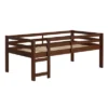 Twin Indy Solid Wood Low Loft Bed Walnut - Saracina Home -Children Products Store GUEST 9cba767e 3c66 40df 999b b26c85ace542