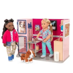 Our Generation Healthy Paws Vet Clinic Playset In Pink With Electronics For 18" Dolls -Children Products Store GUEST 9cc878af a1eb 435d ba12 800c1cd471d0