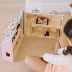 Melissa & Doug Fold And Go Wooden Dollhouse With 2 Dolls And Wooden Furniture -Children Products Store GUEST 9d1ab8a2 2305 4daa b209 e98bbd601b84