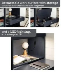 Twin Asten Loft Bed With Desk Blueberry - South Shore -Children Products Store GUEST 9daf2335 f119 4ad3 aa33 d3b4349836ba