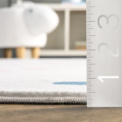 NuLOOM Calla Kids Polka Dot Nursery Or Playroom Area Rug 4 NuLOOM Calla Kids Polka Dot Nursery Or Playroom Area Rug - Image 2