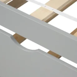 Twin Over Twin Wood Bunk Bed With Safety Rail And Movable Trundle-ModernLuxe -Children Products Store GUEST 9e4aa01a a721 4ea1 8a26 d8407b8ded6e