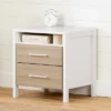Munich 2 Drawer Nightstand - White/Soft Elm - South Shore 1 Munich 2 Drawer Nightstand - White/Soft Elm - South Shore -Children Products Store GUEST 9fe18016 8c24 4ce5 bfbb 8da3d93d4a22
