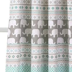 Elephant Striped Window Curtain Panels - Lush Décor -Children Products Store GUEST a174d1ea da5d 4edd ae2d e83236e4f41f