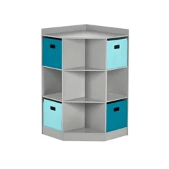 5pc Kids' Corner Cabinet Set With 4 Bins Set - RiverRidge Home -Children Products Store GUEST a353ee9c 5907 4aea a57e fde9c7fe936f