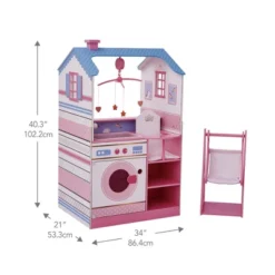 Olivia's Little World Childrens Wooden Doll Changing Station Dollhouse TD-11460W -Children Products Store GUEST a458c422 f233 4802 8670 19237a82124a