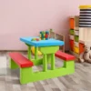 Costway 4 Seat Kids Picnic Table W/Umbrella Garden Yard Folding Children Bench Outdoor -Children Products Store GUEST a49f308a 53da 41f3 b983 d60748c885e5