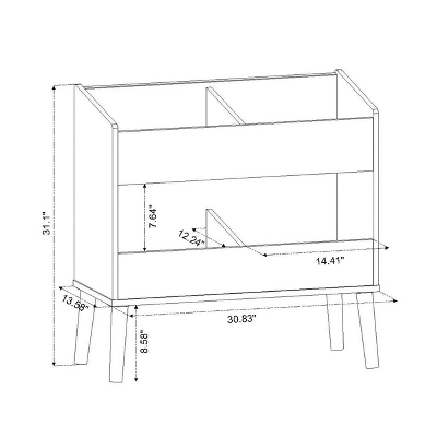 Modern Two Shelf Toy Kids' Bin White - Pillowfort™ 8 Modern Two Shelf Toy Kids' Bin White - Pillowfort™ - Image 6