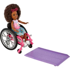 Barbie Chelsea Wheelchair Doll - Puppy Shirt