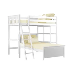 Max & Lily L-Shaped Twin Over Twin Bunk Bed With Bookcase 13 Max & Lily L-Shaped Twin Over Twin Bunk Bed With Bookcase -Children Products Store GUEST a88b0d97 c396 49ba 8bff 157cef7d55a5