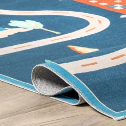 NuLOOM Zita Neighborhood Machine Washable Kids Area Rug -Children Products Store GUEST a9a80e4a 23da 4edd 8976 72c45bcb563a