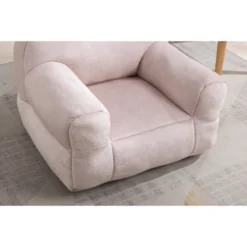 Kid's Velvet Upholstered Accent Chair, Memory Sponge Stuffed Bean Bag Chair-ModernLuxe -Children Products Store GUEST aa27f896 6028 4f9d 85c6 cda3a52793ad