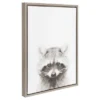 Raccoon Framed Canvas Art Gray (24"x18") - Uniek -Children Products Store GUEST aaad48de c896 4f12 95e3 2ecd1a48b66c