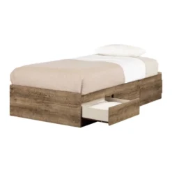 Arlen Mates Bed With 3 Drawers Weathered Oak - South Shore -Children Products Store GUEST ac891cdf 3d95 4278 a755 da1bc80a6804