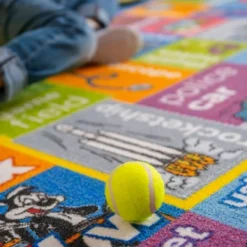 KC CUBS | Looney Tunes Boy & Girl Kids ABC Alphabet, Jobs & Objects Educational Learning & Play Nursery Bedroom Classroom Rug Carpet -Children Products Store GUEST adca3ad9 47da 4fbe 98d1 3d79fb31993c