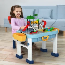 Costway 6 In 1 Kids Activity Table Set W/ Chair Toddler Luggage Building Block Table -Children Products Store GUEST af62b6ed 908e 4a0b 99f7 d199263b3e57