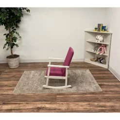 Kids' Rocking Chair With Fully Upholstered And Seat Back Pink - Gift Mark -Children Products Store GUEST af698b29 dce0 4a04 982a 253f97008ae8
