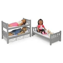 Badger Basket 1-2-3 Convertible Doll Bunk Bed With Baskets And Free Personalization Kit - Executive Gray -Children Products Store GUEST b0a6b5e0 1266 4ee4 be2f 695e64aaf50b