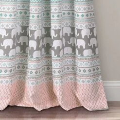 Elephant Striped Window Curtain Panels - Lush Décor -Children Products Store GUEST b0cf3ca2 bc79 4cc5 8ab3 d66760cd5c36