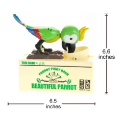 Insten Parrot Piggy Bank Robotic Coin Munching Toy Money Box, Green, 6.6x6.5 Inches 13 Insten Parrot Piggy Bank Robotic Coin Munching Toy Money Box, Green, 6.6x6.5 Inches -Children Products Store GUEST b106c517 0206 47e0 b1ce 0d1b2741c5fb
