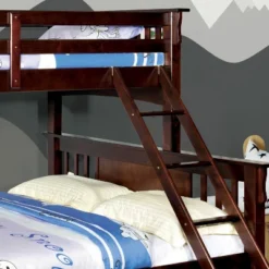 HOMES: Inside + Out Twin XL Over Queen Kids' Lea Bunk Bed Dark Walnut - IoHOMES -Children Products Store GUEST b23fd3c7 763e 4efd 851e e1f681fbb21c