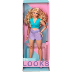 Barbie Looks Doll With Blonde Hair And Purple Shorts -Children Products Store GUEST b37210bd fa10 4d63 82da 4b44840a0ffe