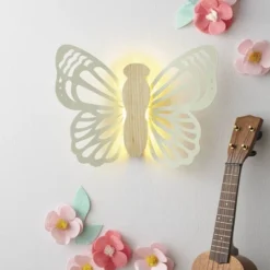 Butterfly Wood Lit Kids' Wall Decor Cream - Pillowfort™ -Children Products Store GUEST b3cbb6e1 bc0c 4879 995b 9742aeb143db