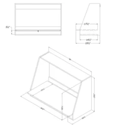 Hourra Wall Mounted Desk Pure White - South Shore -Children Products Store GUEST b4b22bb0 65b9 44ab a158 93e717c206bc