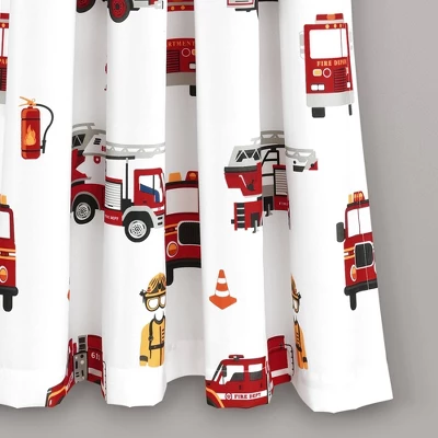 52"x84" Make A Wish Fire Truck Window Curtain Panels Set - Lush Décor 5 52"x84" Make A Wish Fire Truck Window Curtain Panels Set - Lush Décor - Image 3