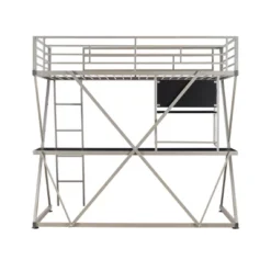Zachary Loft Bed Pewter - Powell -Children Products Store GUEST b6e8f697 db18 417e 85f1 b56da928430f