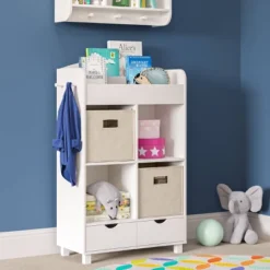 Kids' Book Nook Cubby Storage Cabinet With Bookrack - RiverRidge Home -Children Products Store GUEST b8381782 6b6c 48b1 b3c2 bb02b7ca4b28