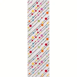 Well Woven Modern Dandy Dots Stripes Bright Kids Room Carpet Soft Durable White Area Rug -Children Products Store GUEST b9c71331 7501 4611 8599 51d18f97f26e