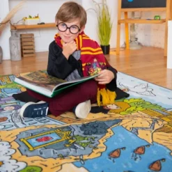 KC CUBS | Harry Potter Wizarding World Boy & Girl Kids Adventure Activity Educational Learning & Game Nursery Bedroom Classroom Rug -Children Products Store GUEST ba49e99a bf78 40cd 94c7 83663948881c