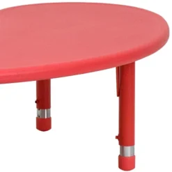 Flash Furniture 35"W X 65"L Half-Moon Plastic Height Adjustable Activity Table -Children Products Store GUEST ba789946 f197 4a74 8ad9 a6f2fff957ec