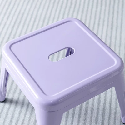 Harper & Hudson Set Of 2 Kids' Metal Stools - ACEssentials 4 Harper & Hudson Set Of 2 Kids' Metal Stools - ACEssentials - Image 2