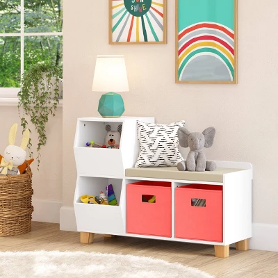 Kids' Catch-All Storage Bench White - RiverRidge Home 8 Kids' Catch-All Storage Bench White - RiverRidge Home - Image 6
