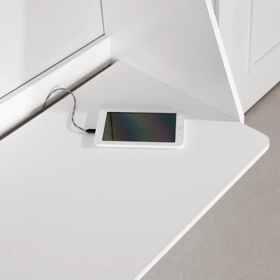 Interface Wall Mount Desk Pure White - South Shore 4 Interface Wall Mount Desk Pure White - South Shore - Image 3