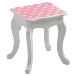 Polka Dot Fashion Prints Vanity Table & Stool Set Pink - Teamson Kids -Children Products Store GUEST bec6bb26 3e7f 4cf6 926c 5346cfb0e3a8