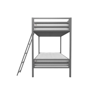 Twin Over Twin Maxwell Metal Bunk Bed Gray - Novogratz 7 Twin Over Twin Maxwell Metal Bunk Bed Gray - Novogratz - Image 5