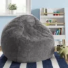 XL Fuzzy Kids' Bean Bag Gray - Pillowfort™ -Children Products Store GUEST bff175fe 567c 45d6 9ac8 675f265321af