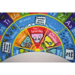 KC Cubs ABC Alphabet, Seasons, Months Days Of Week Educational Learning & Game Round Circle Rug For Kids And Children Bedrooms Playroom -Children Products Store GUEST c1a18f4e 30f5 4164 9d72 3108eac33876