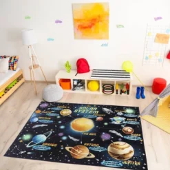 5'x7' Solar System Area Rug - Smithsonian -Children Products Store GUEST c24de787 722c 4eb7 8424 fe224fc259aa